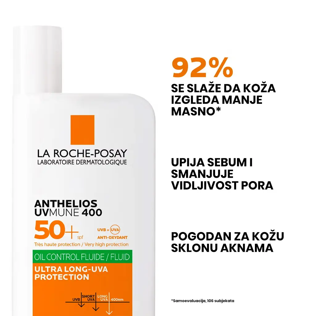 La Roche-Posay Anthelios UVMune 400 Oil Control Fluid SPF50+ - Figura 2